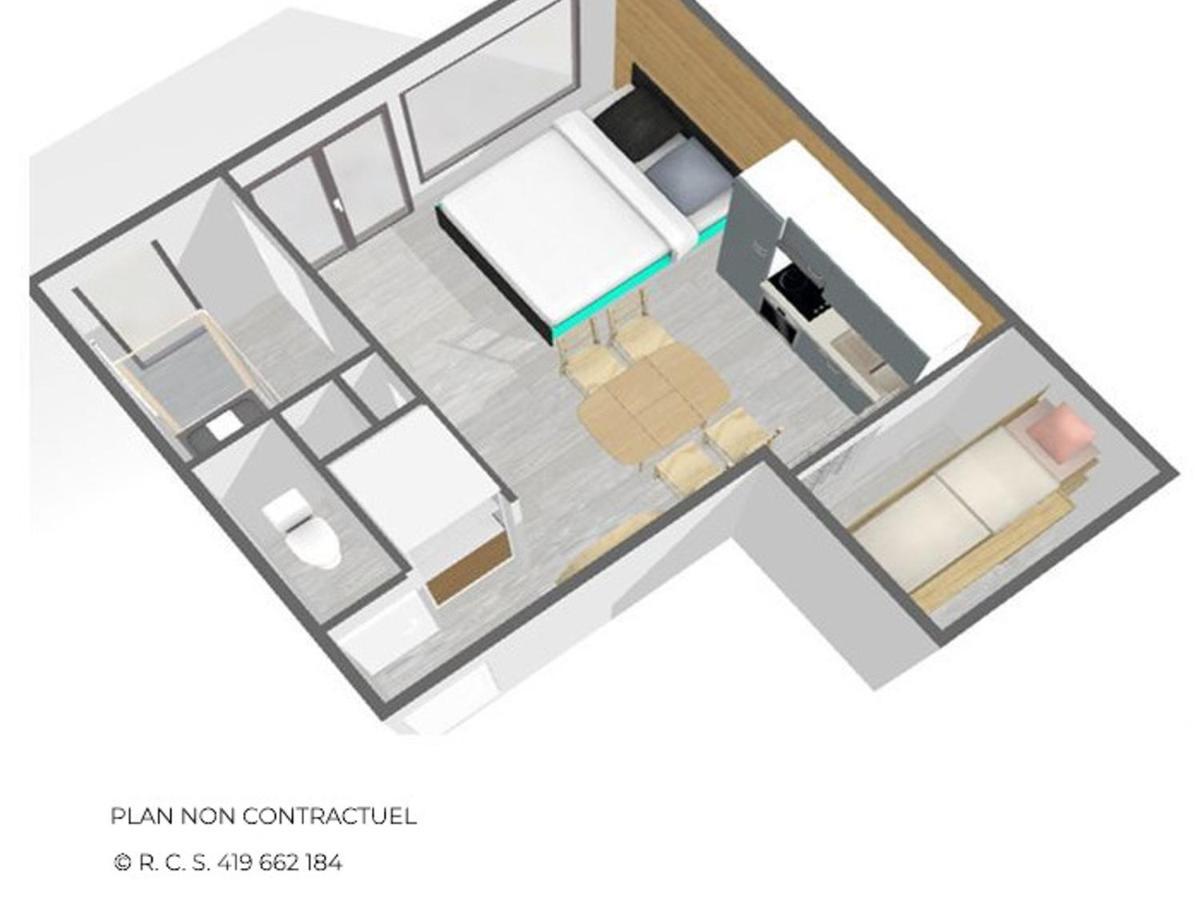 Studio Les Menuires, 1 pièce, 4 personnes - FR-1-452-230 Saint-Martin-de-Belleville Extérieur photo